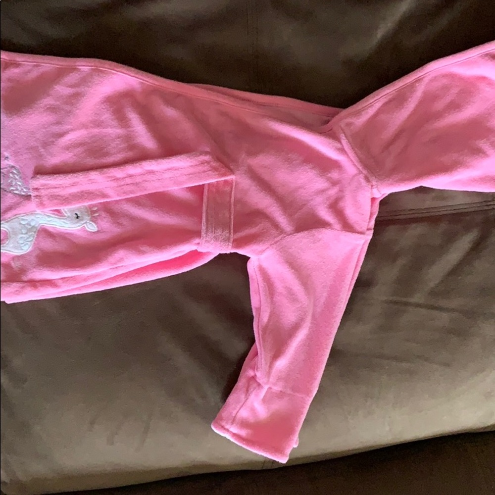 Baby girl pink robe